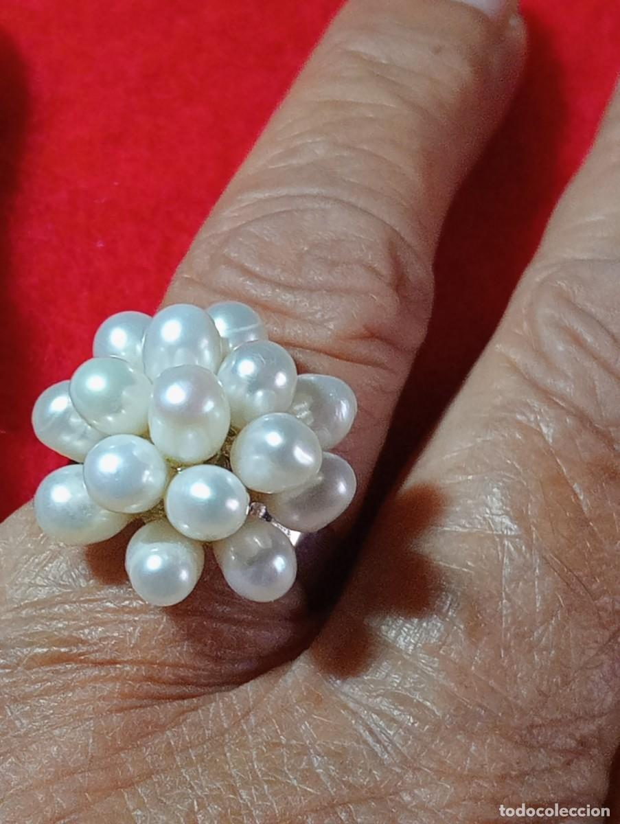 Joyeria: RACIMO DE PERLAS NATURALES EN ANILLO (SIN USAR) - Foto 3