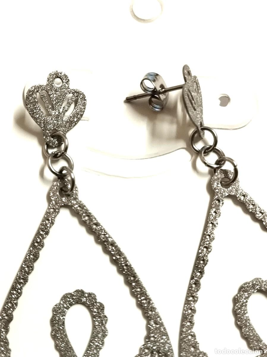 Joyeria: Pendientes largos de acero - Foto 3