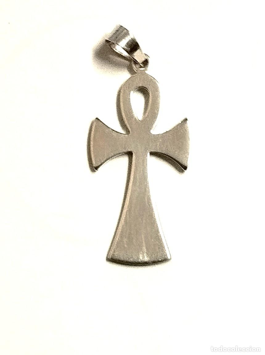 Joalharia: Colgante Cruz de la vida egipcia, Plata contrastada