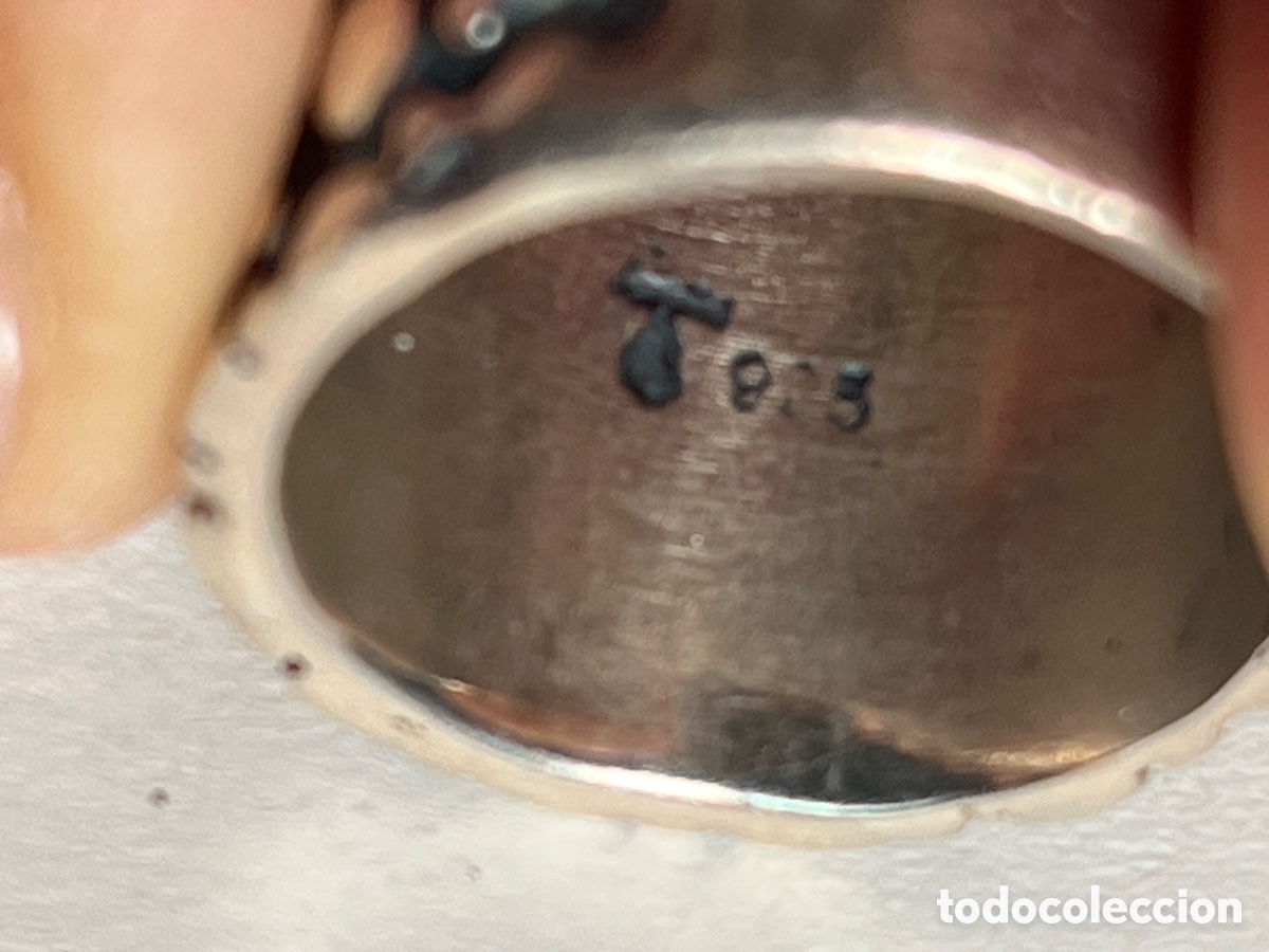 Joyeria: Original anillo base ancha de plata de ley (925) y oro - Foto 5