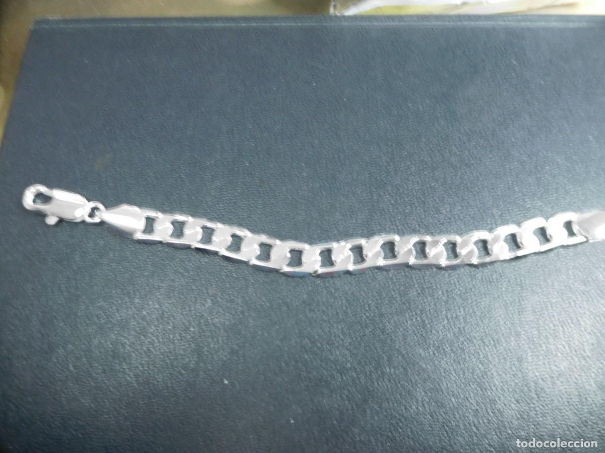 Joyeria: Pulsera de `plata de eslabones cubanos