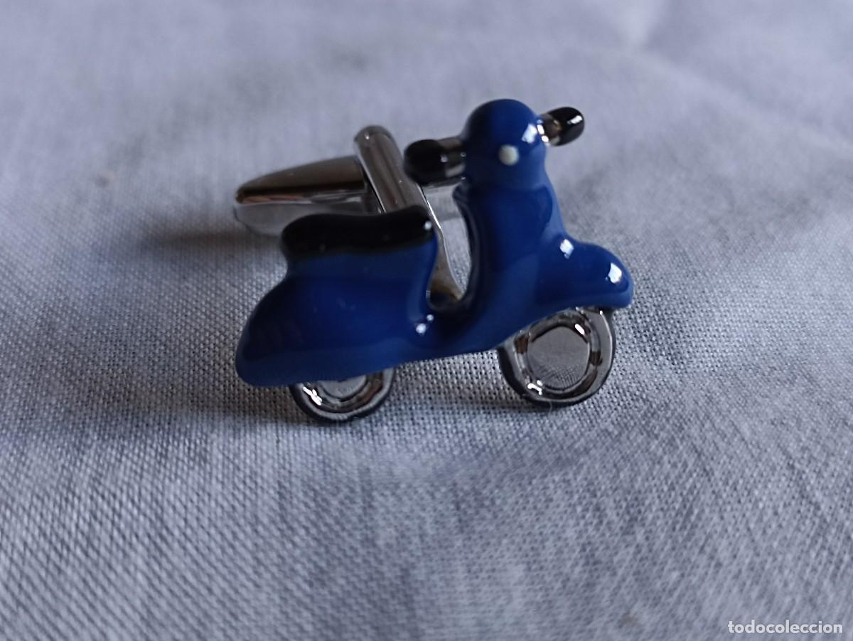 Joyeria: Gemelos vespa azul con caja - Foto 5