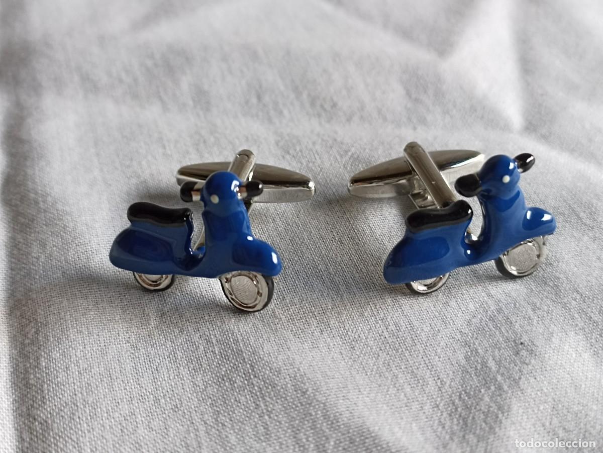 Joyeria: Gemelos vespa azul con caja - Foto 8