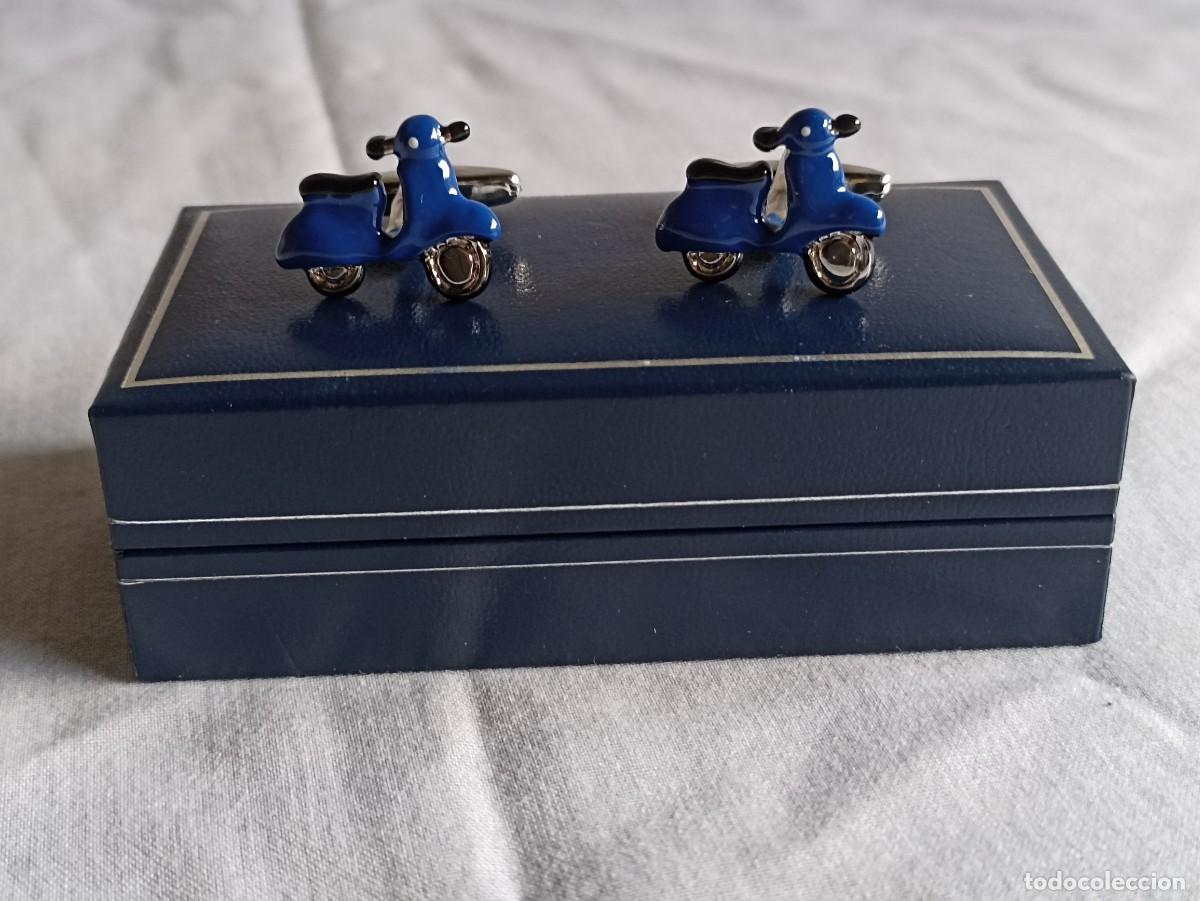 Joyeria: Gemelos vespa azul con caja - Foto 12
