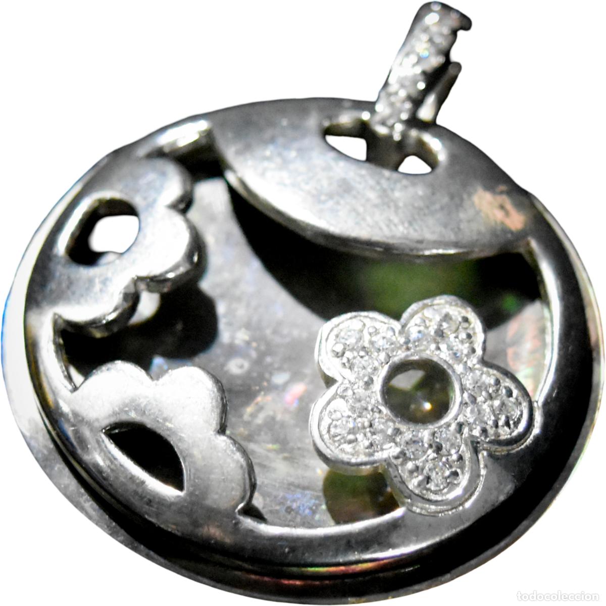 Joyeria: Colgante de plata con trasera en n&aacute;car - Foto 2