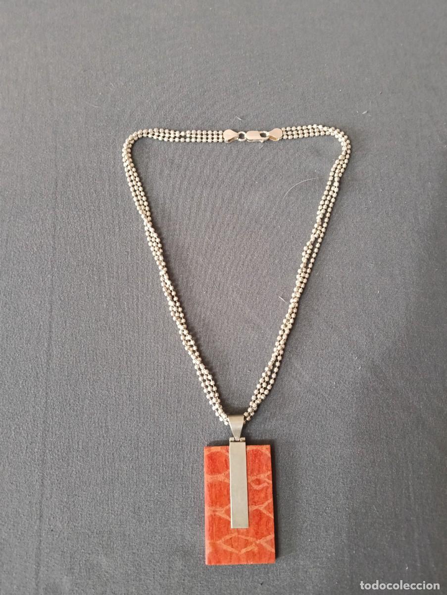 Joyeria: Collar plata de ley 925 y coral