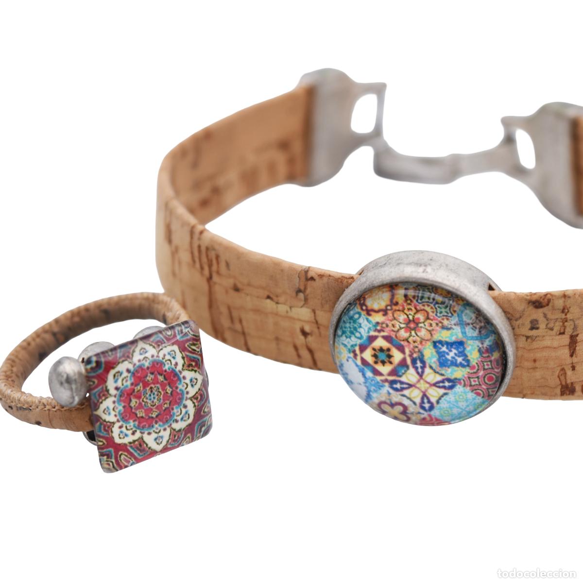 Joyeria: Pulsera y anillo de corcho - Foto 1