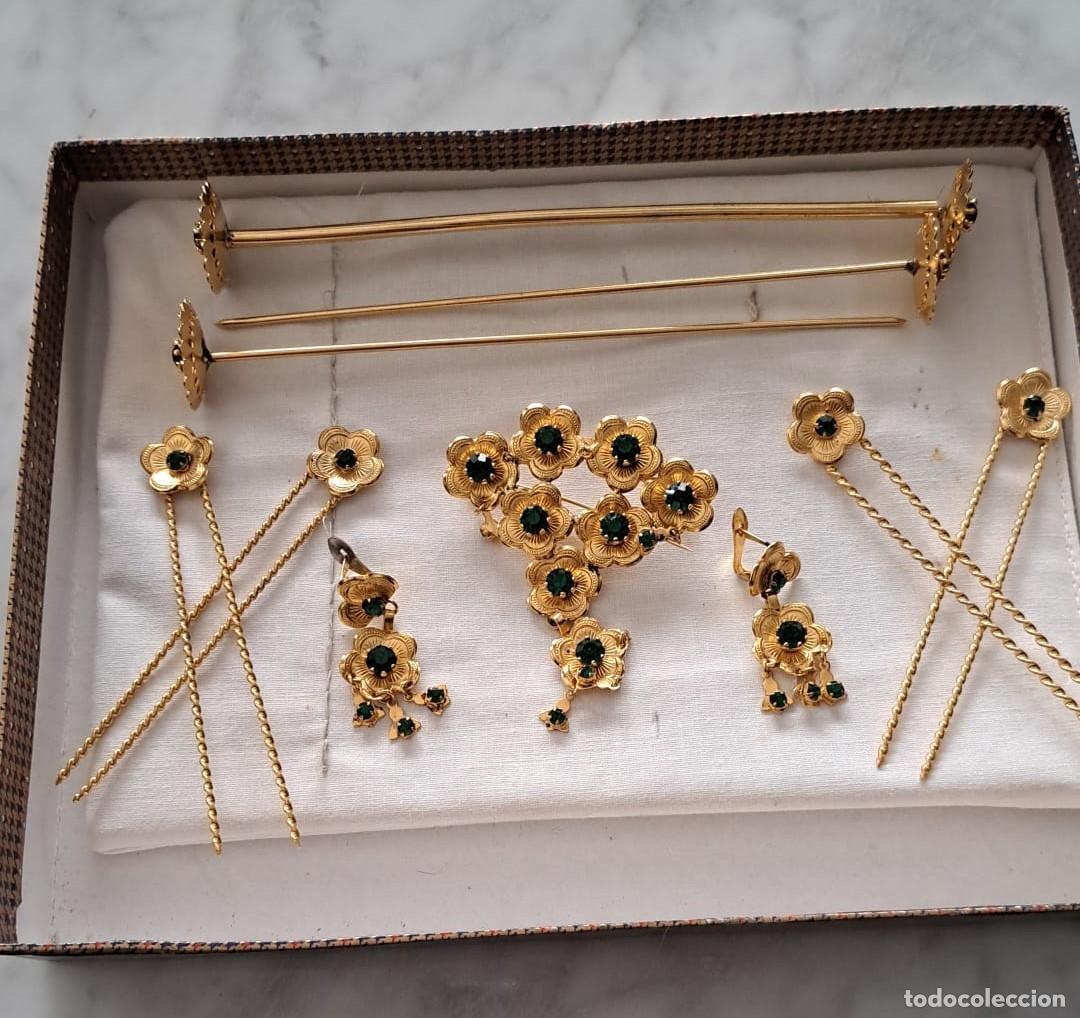 Jewelry: Aderezo de fallera de calidad vintage A&ntilde;os 70 . Estilo Siglo XVIII (10 piezas)