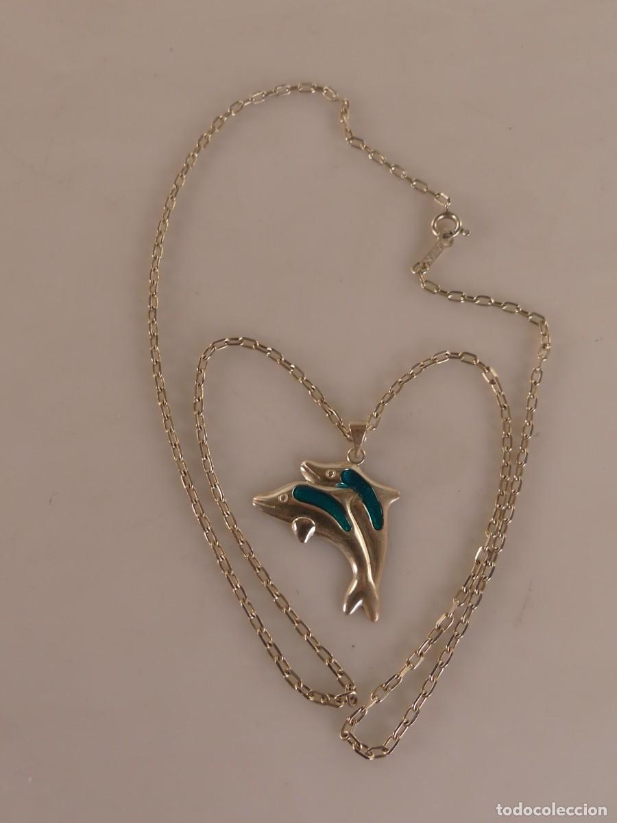 Jewelry: COLGANTE DELFINES Y CADENA DE PLATA