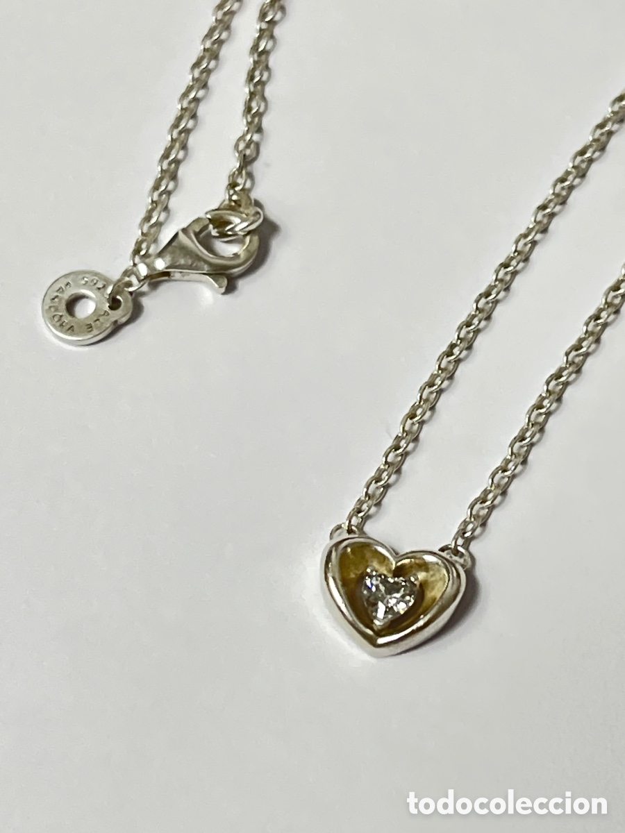 Joyeria: Gargantilla marca Pandora de plata centro corazon /CC493 - Foto 2