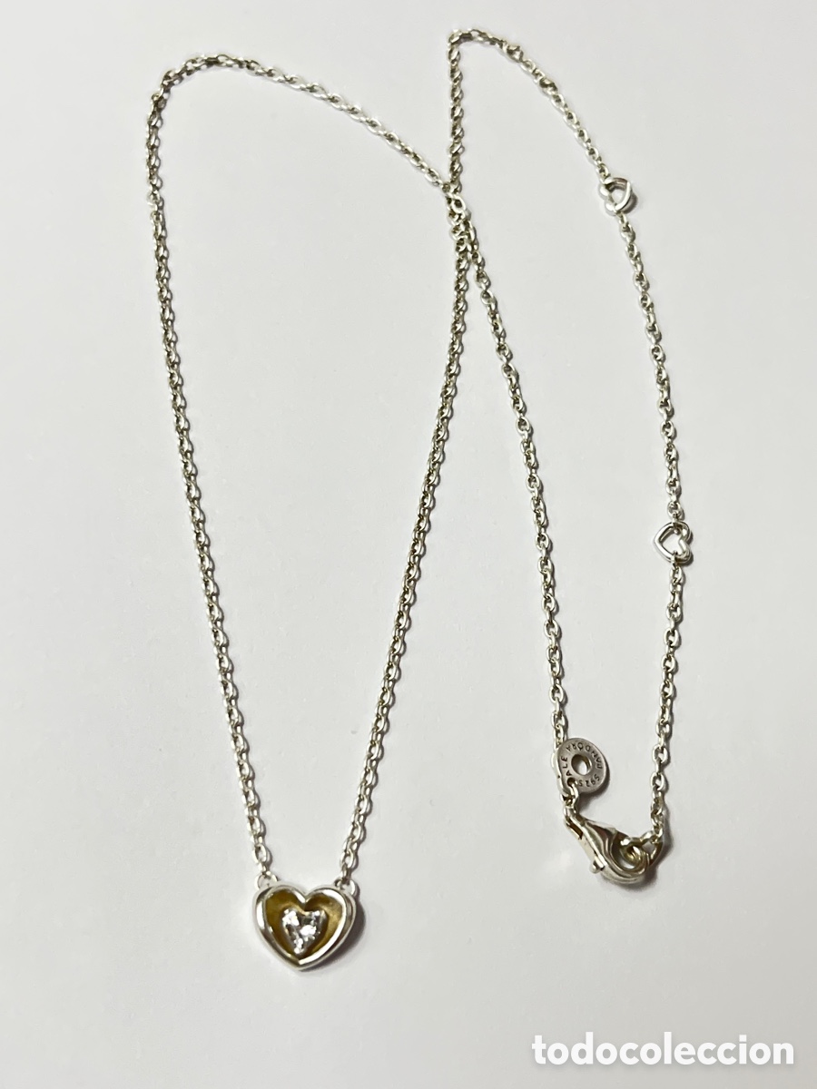 Joyeria: Gargantilla marca Pandora de plata centro corazon /CC493 - Foto 5