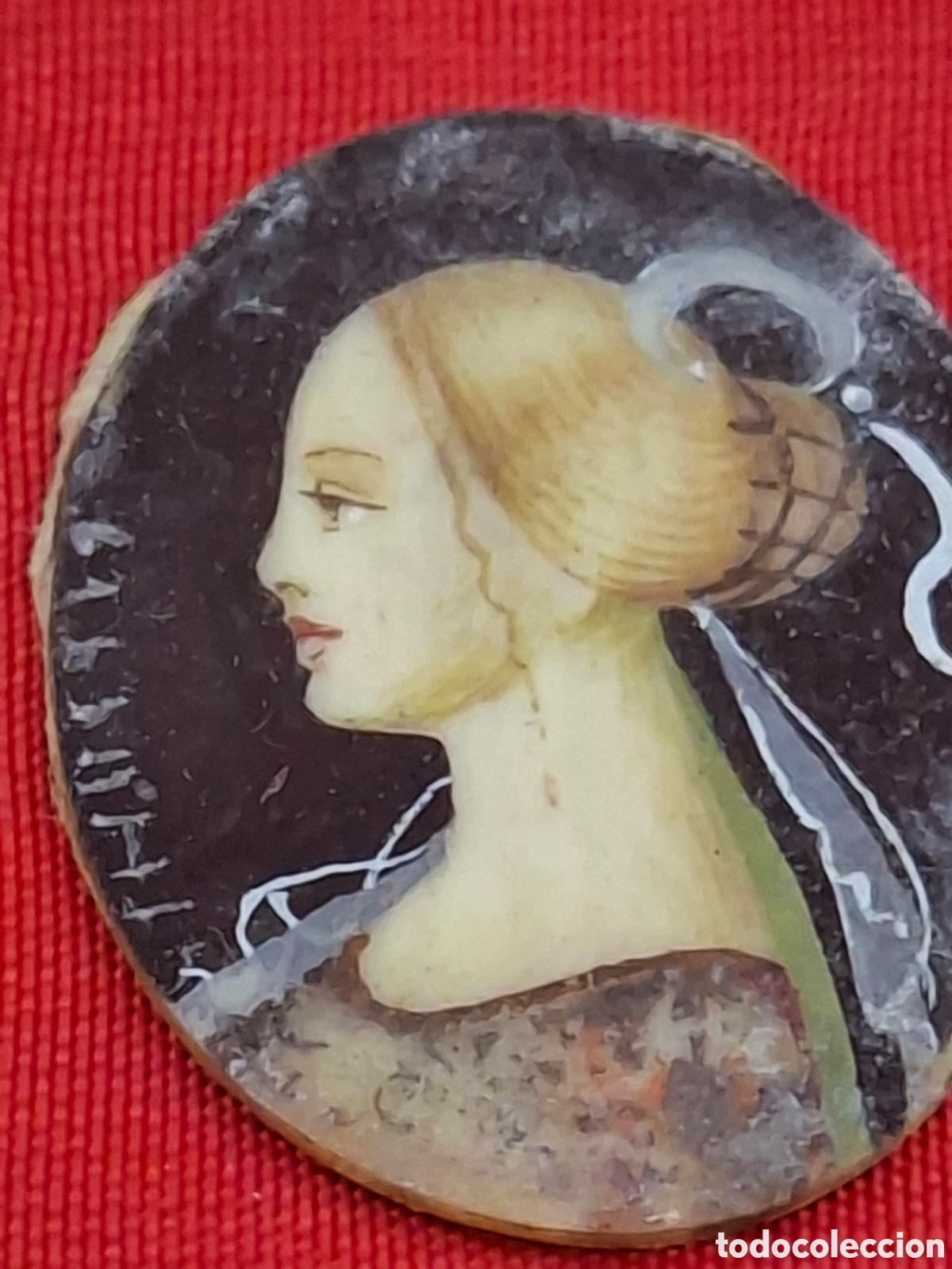 Joyeria: Antigua medalla broche filigrana - Foto 7