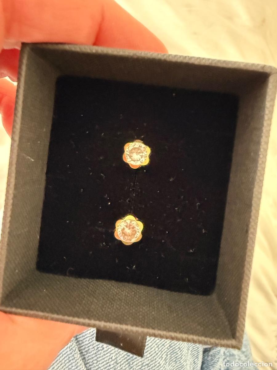 Joyeria: Preciosos pendientes de oro, de 18 kilates y circo itas