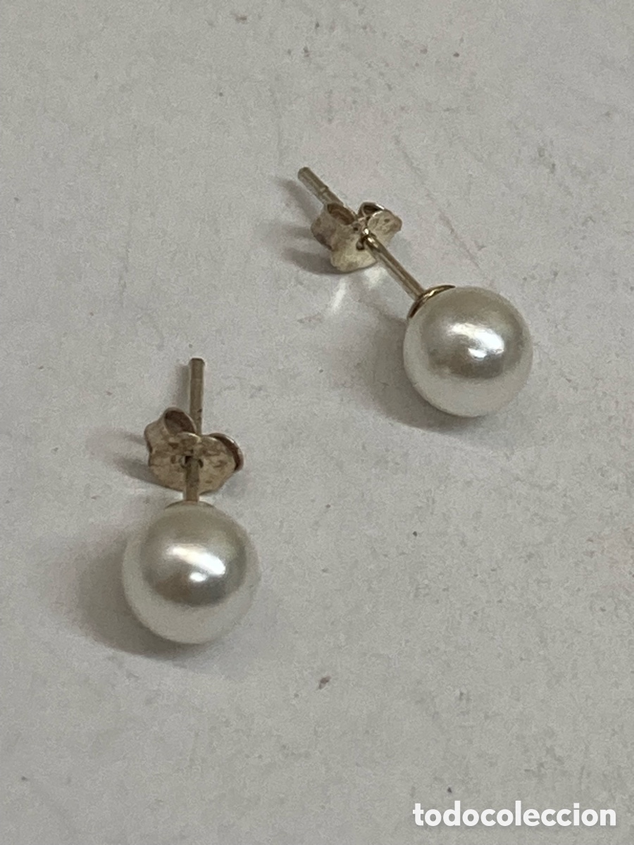 Joyeria: Pendientes de plata y perlas P523