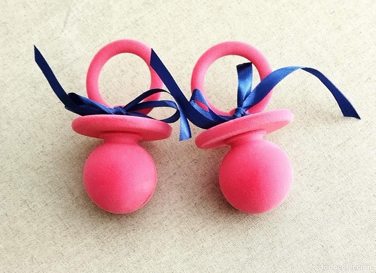 Gioielleria: Dos cajas de joyer&iacute;a en forma de chupete, rosa, nuevas