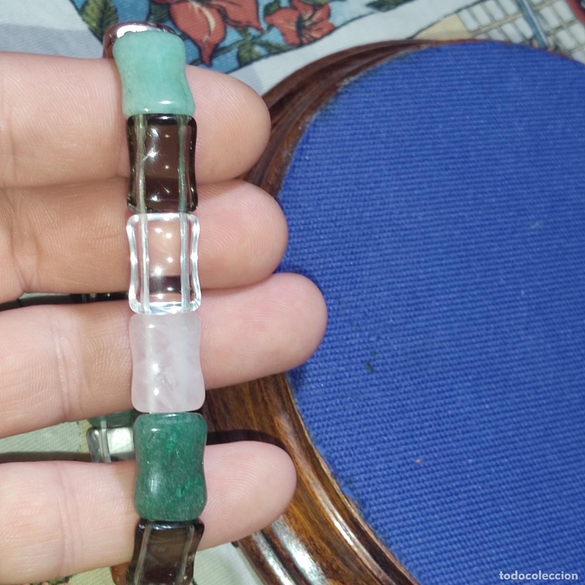 Joyeria: Pulsera de piezas de cuarzo,colores variados. - Foto 7