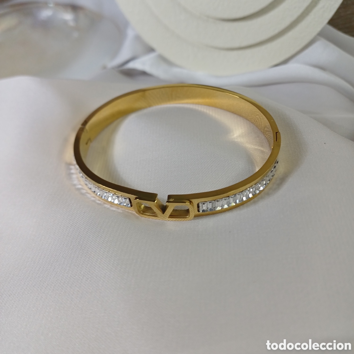 Joyeria: BRAZALETE CHAPADO ORO Y CRISTAL V - Foto 2
