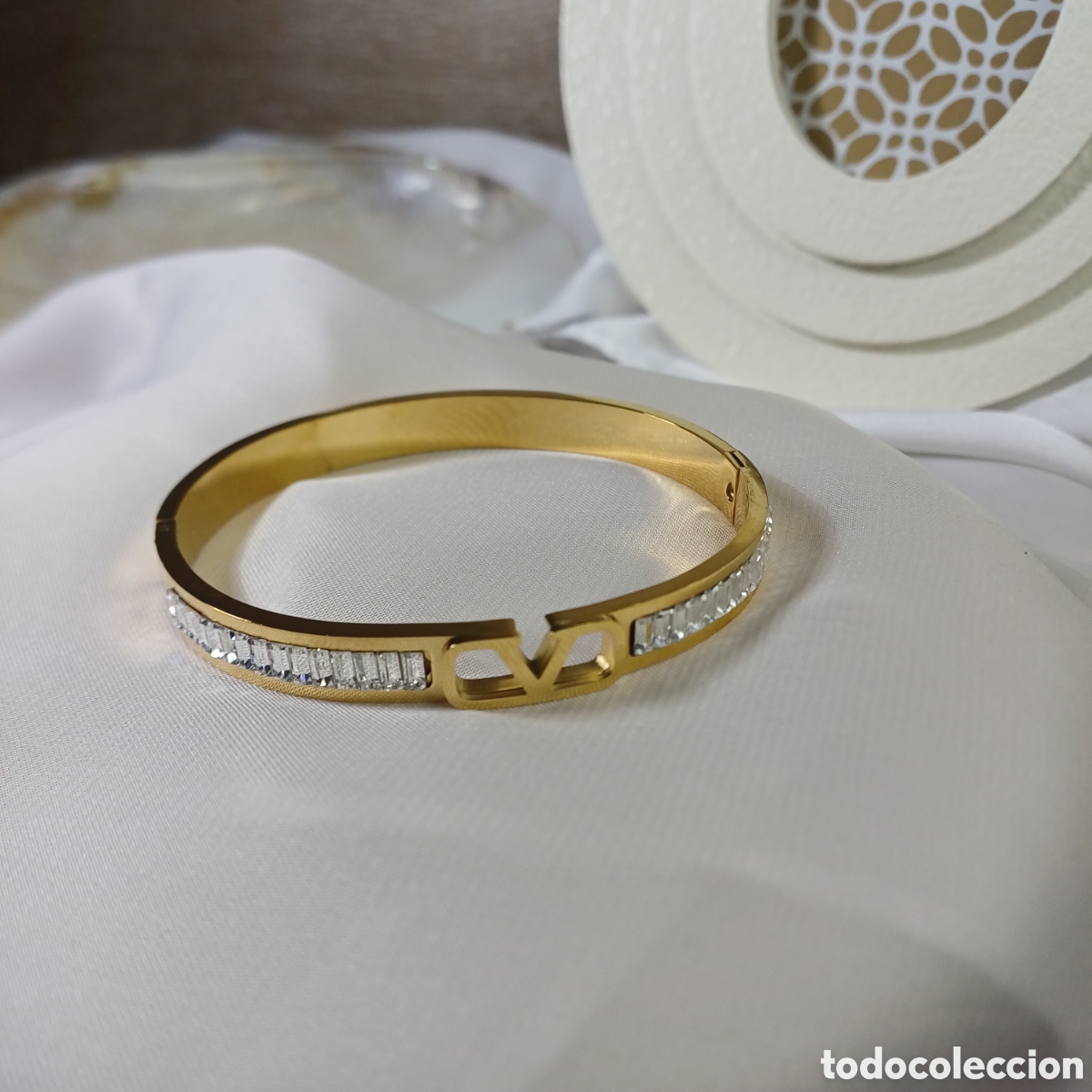 Joyeria: BRAZALETE CHAPADO ORO Y CRISTAL V - Foto 4
