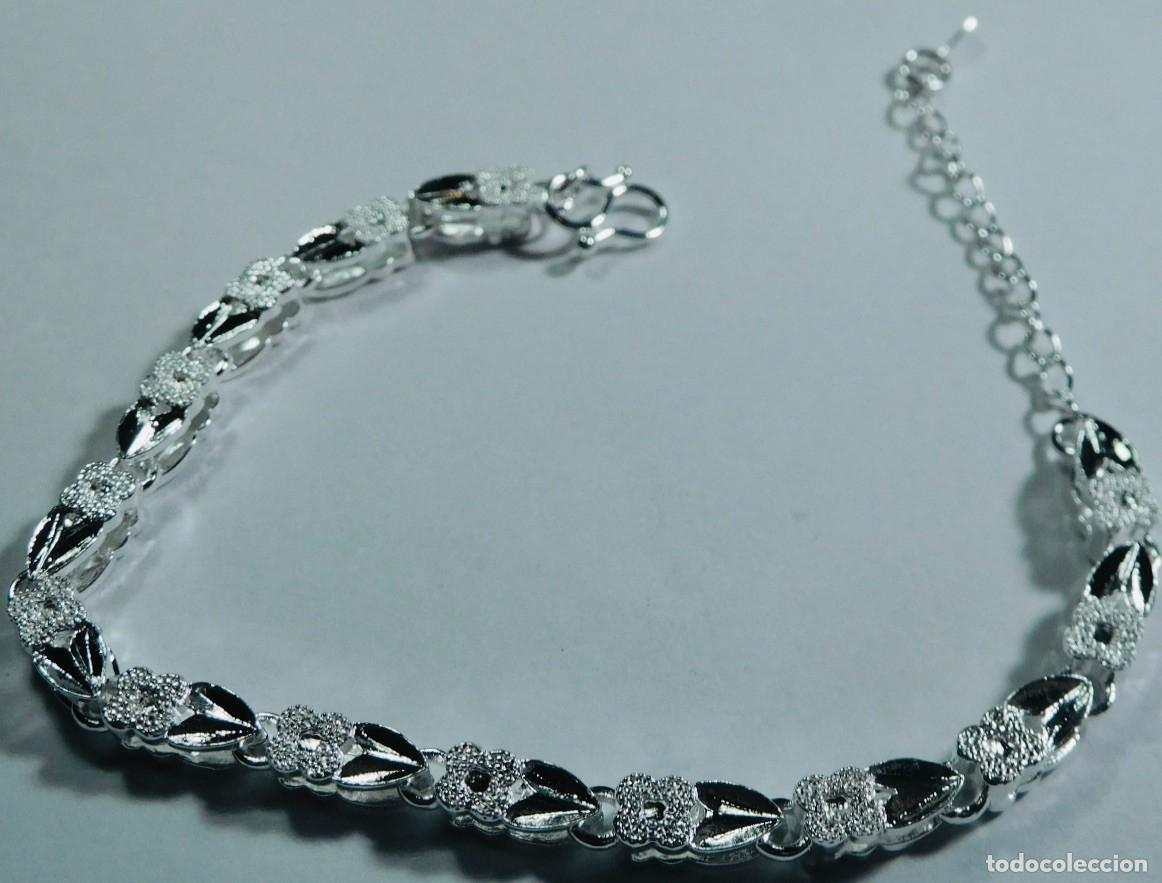 Joyeria: pulsera de cord&oacute;n trenzado. plata de ley 925 - Foto 1
