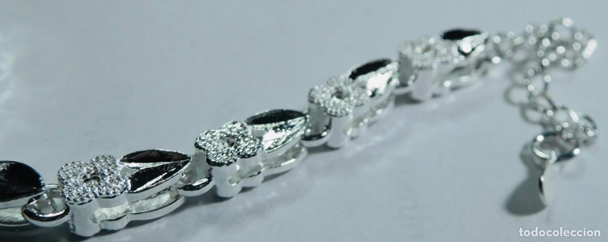 Joyeria: pulsera de cord&oacute;n trenzado. plata de ley 925 - Foto 2