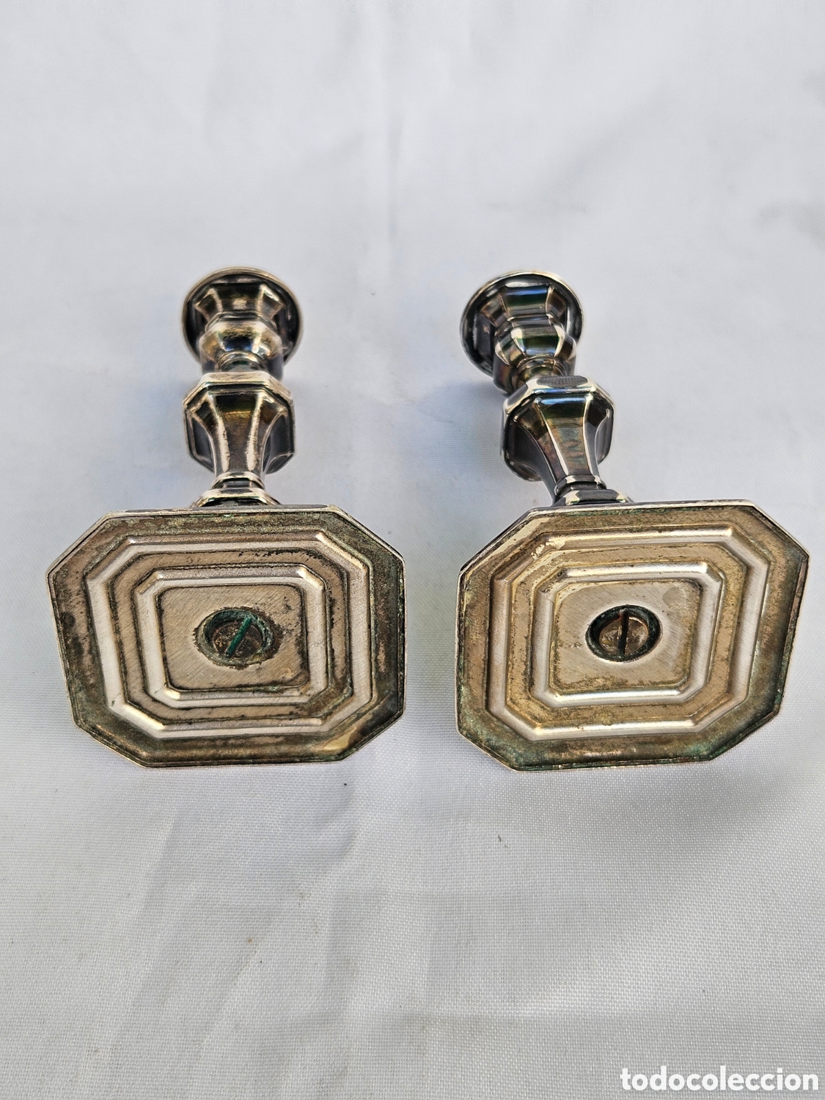 Joyeria: PEQUE&Ntilde;OS CANDELABROS DE PLATA DE PEDRO DUR&Aacute;N - Foto 2