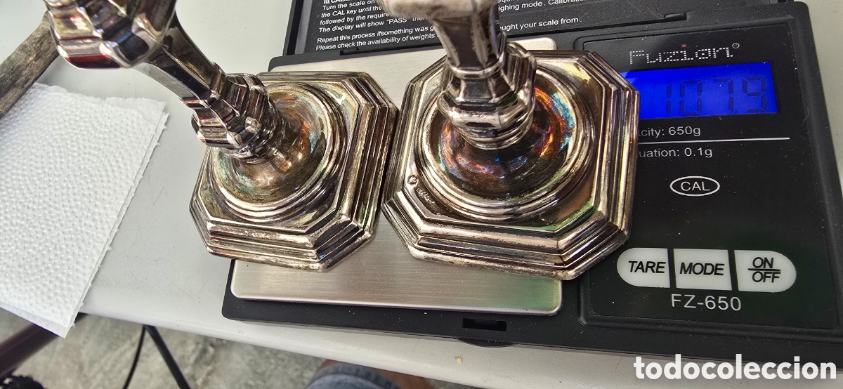 Joyeria: PEQUE&Ntilde;OS CANDELABROS DE PLATA DE PEDRO DUR&Aacute;N - Foto 5
