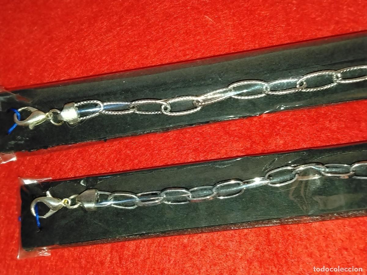 Joyeria: PRECIOSAS PULSERAS DISE&Ntilde;O ESLABON EN ACERO 18 Y 22 cm