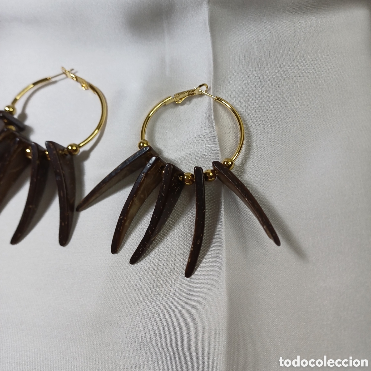 Joyeria: PENDIENTES ARO Y COCO ACERO INOXIDABLE - Foto 2