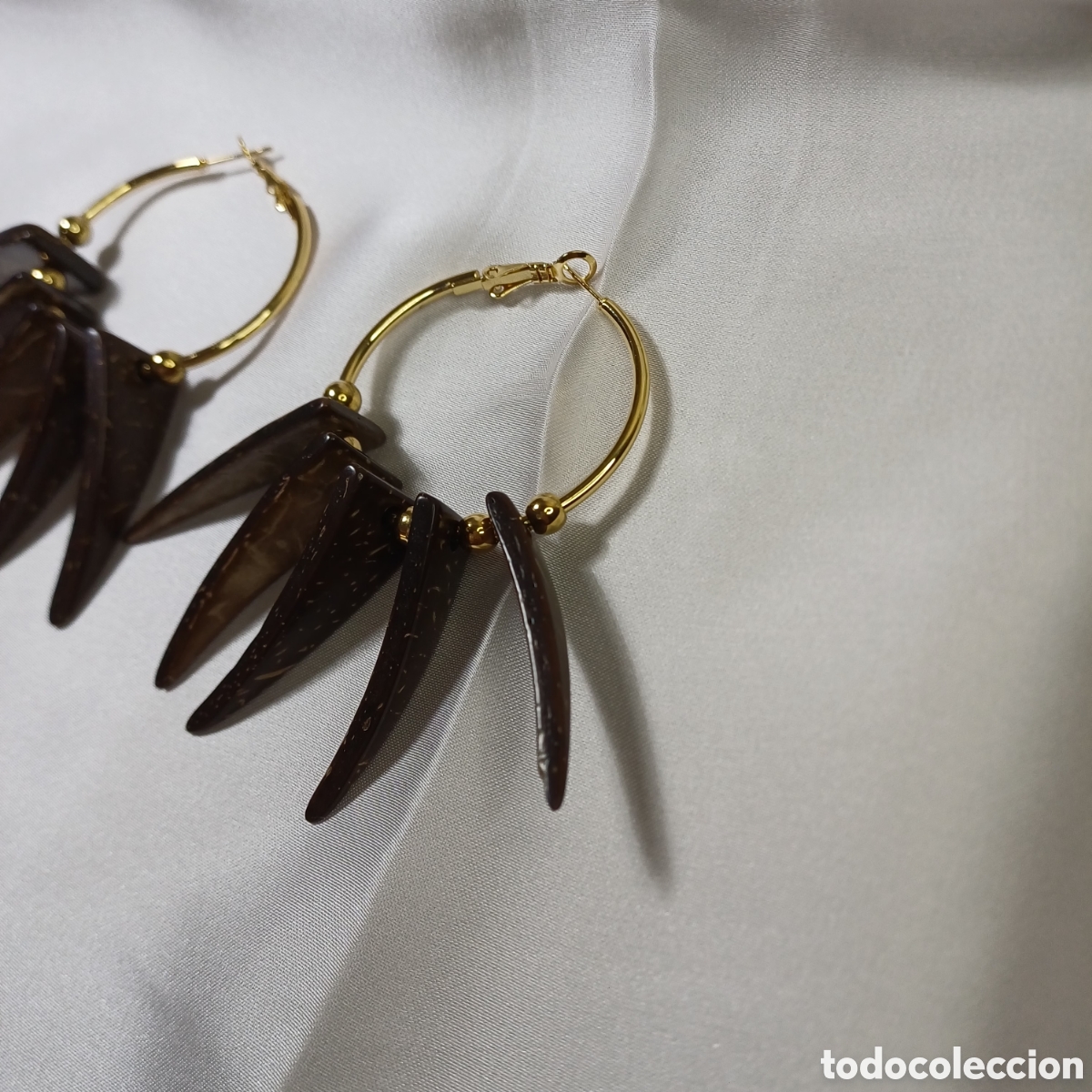 Joyeria: PENDIENTES ARO Y COCO ACERO INOXIDABLE - Foto 3