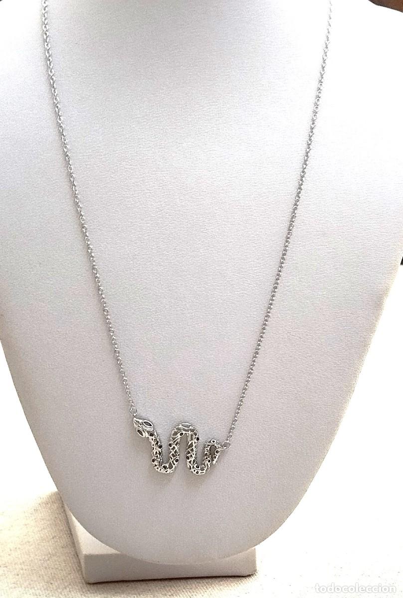 Joyeria: Gargantilla serpiente Plata con circonitas - Foto 3