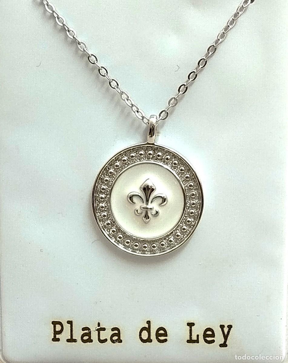 Schmuck: Gargantilla flor de Lis Plata y esmalte