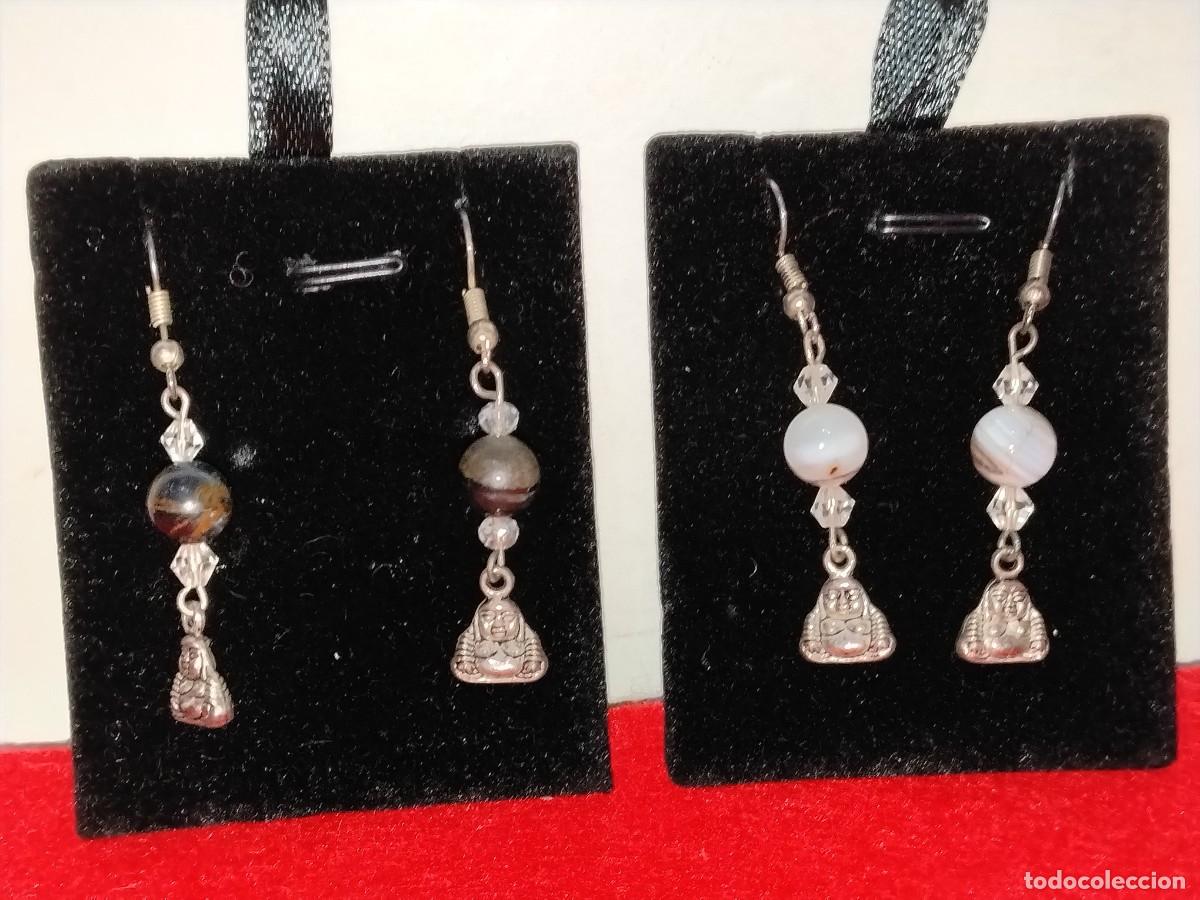 Schmuck: PRECIOSOS CONJUNTOS DE PENDIENTES EN PIEDRAS NATURALES AMATISTA EN PLATA TIBETANA