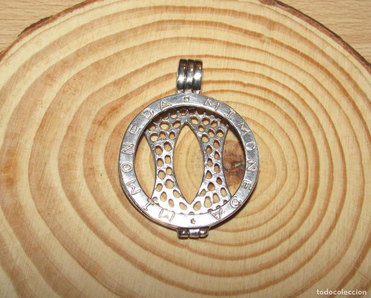 Joyeria: Colgante porta monedas bisel moneda marca Mi moneda plata 925 - Foto 1