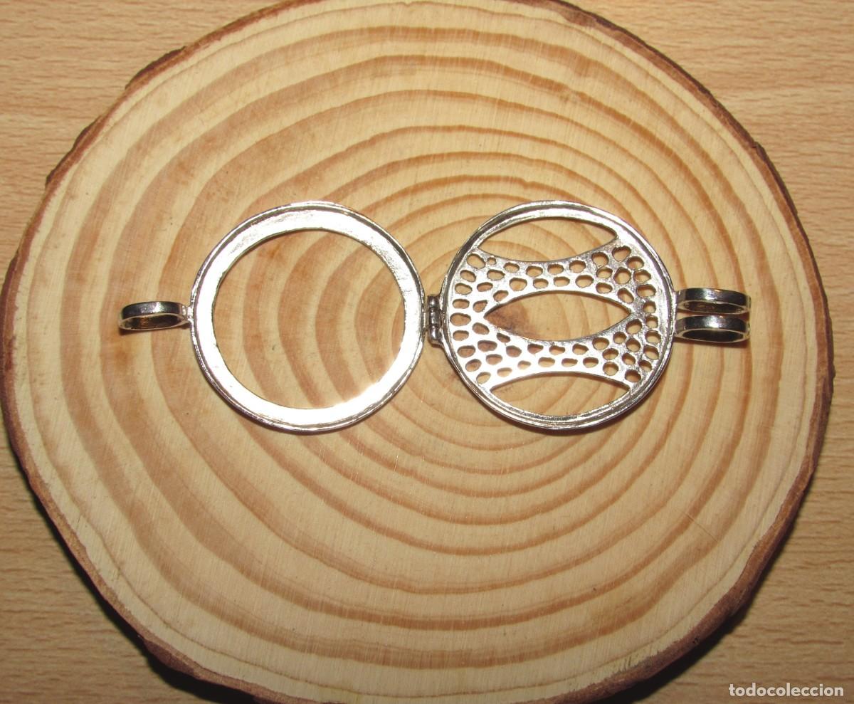 Joyeria: Colgante porta monedas bisel moneda marca Mi moneda plata 925 - Foto 6