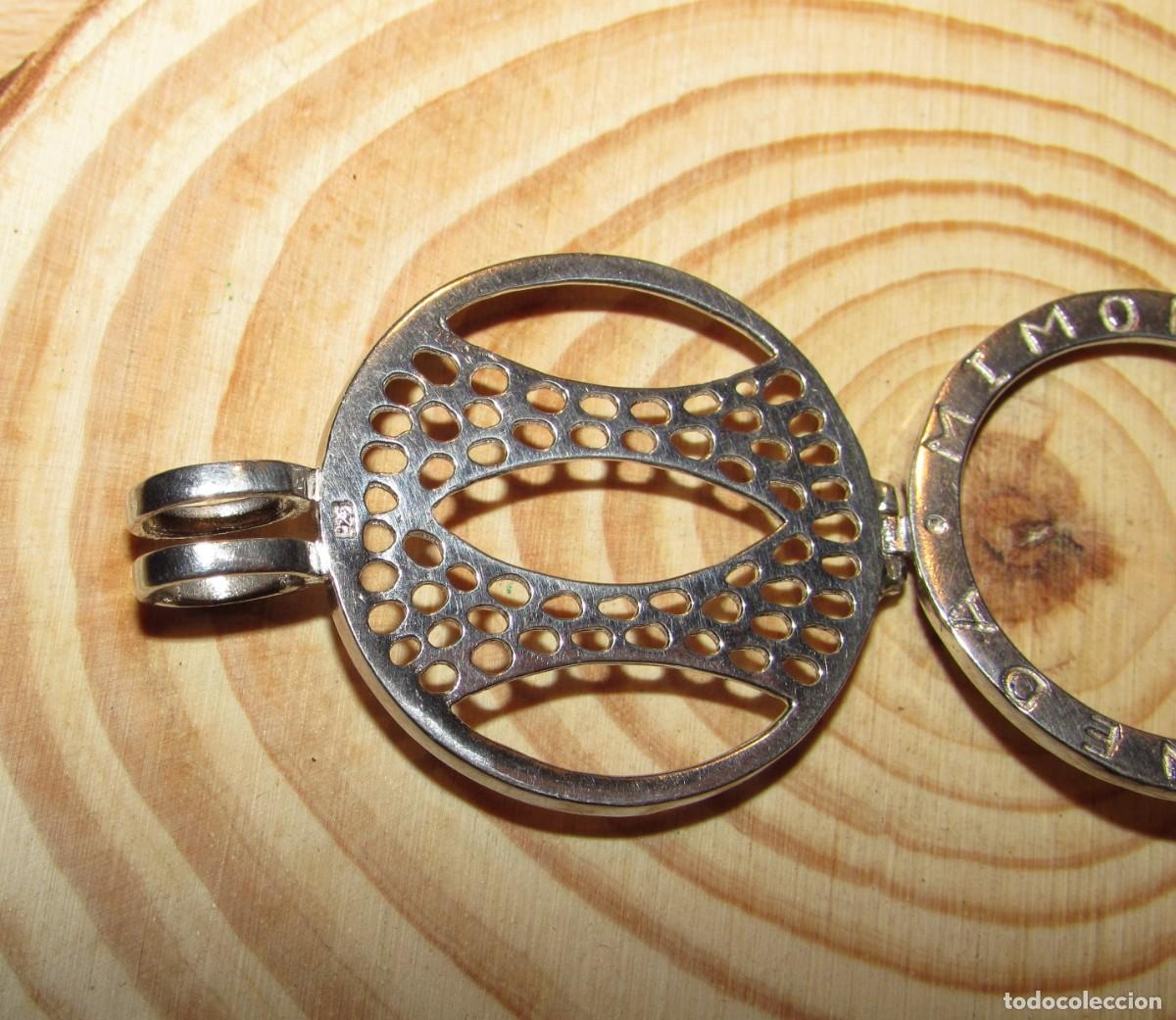 Joyeria: Colgante porta monedas bisel moneda marca Mi moneda plata 925 - Foto 8