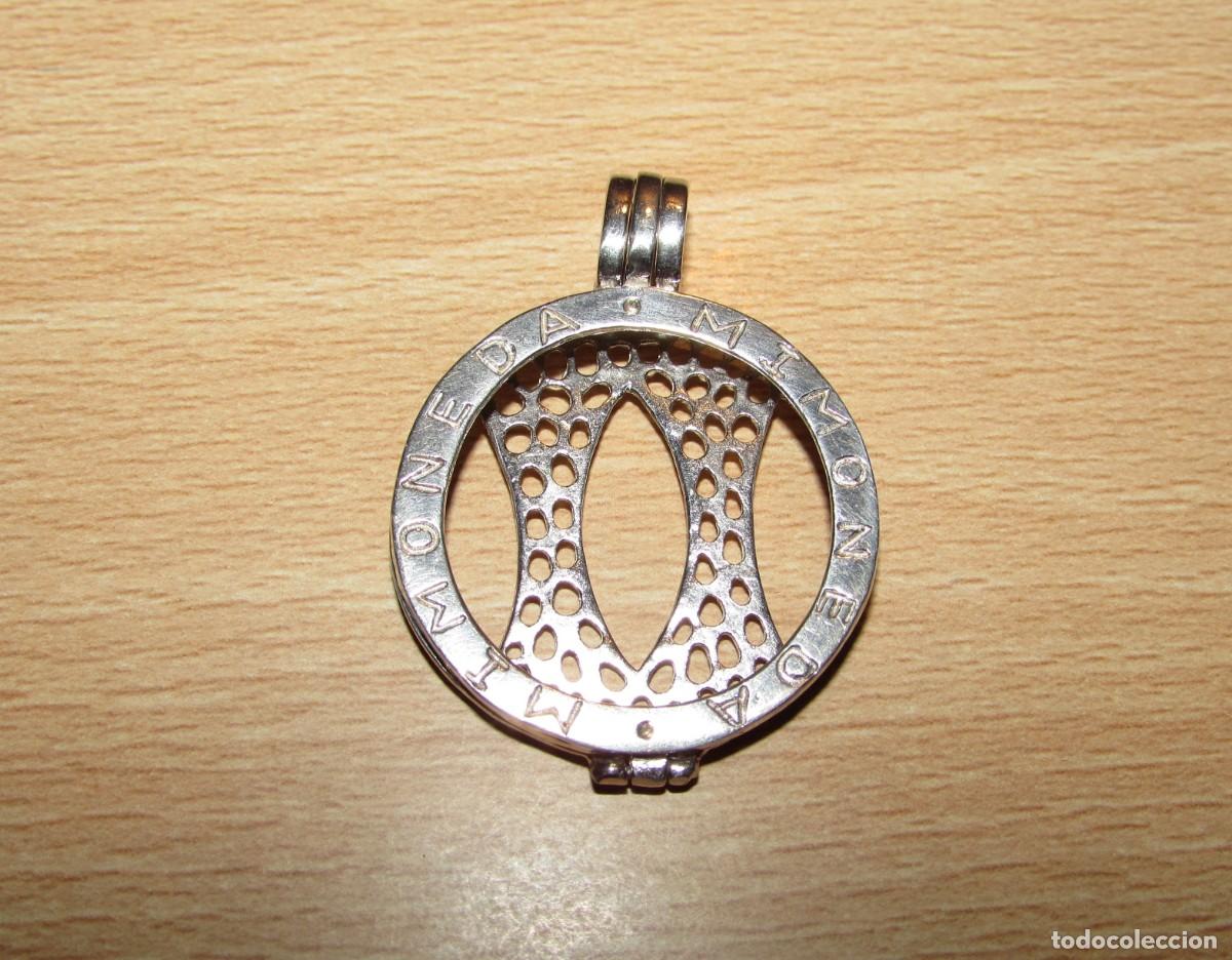 Joyeria: Colgante porta monedas bisel moneda marca Mi moneda plata 925 - Foto 9