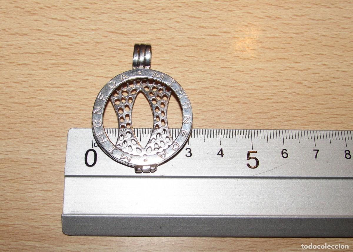 Joyeria: Colgante porta monedas bisel moneda marca Mi moneda plata 925 - Foto 14