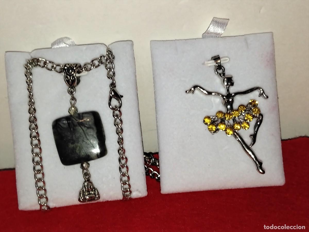 Schmuck: PRECIOSOS CONJUNTOS DE COLGANTES EN PIEDRAS NATURALES AMATISTA Y BAILARINA EN PLATA TIBETANA
