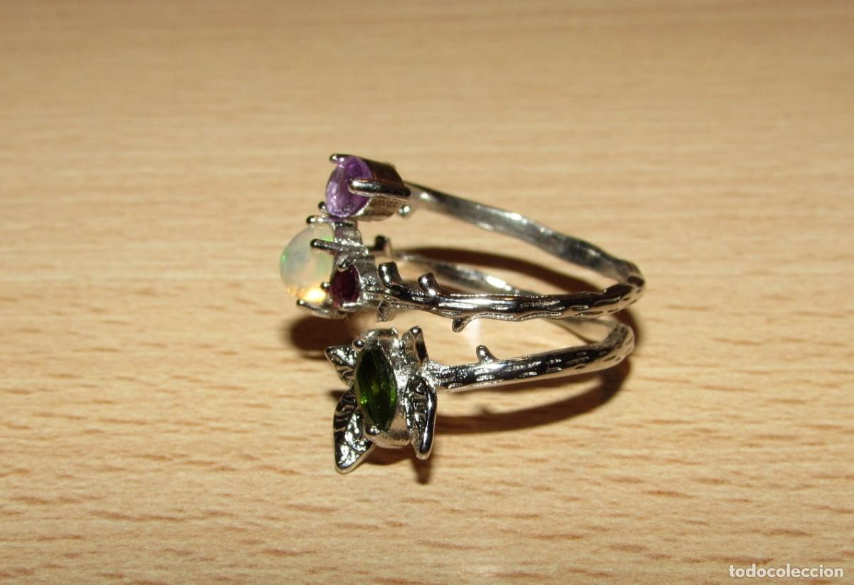 Joyeria: Lote colecci&oacute;n 3 anillos sortijas &oacute;palos - Foto 10