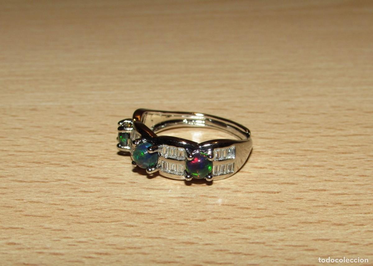 Joyeria: Lote colecci&oacute;n 3 anillos sortijas &oacute;palos - Foto 17