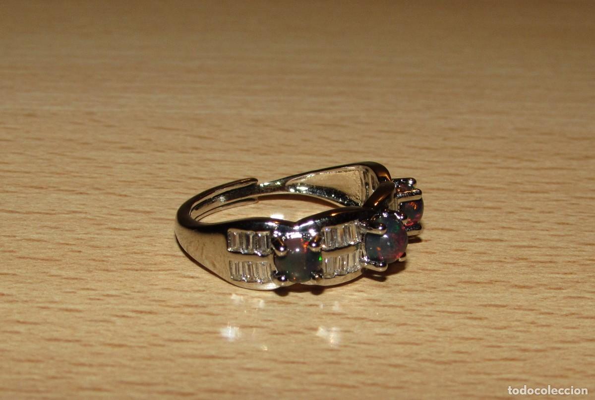 Joyeria: Lote colecci&oacute;n 3 anillos sortijas &oacute;palos - Foto 18