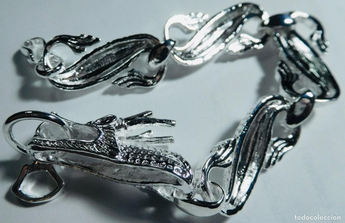Joyeria: Pulsera de plata de ley 925 con delf&iacute;nes, - Foto 2