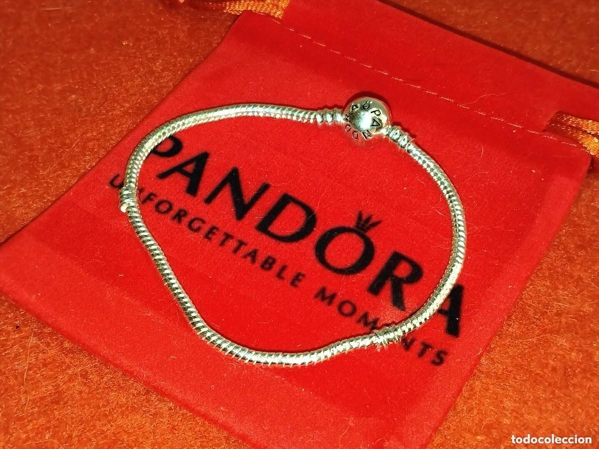 Gioielleria: PULSERA PANDORA SACADA DE CAT&Aacute;LOGO, CLAS&Iacute;CA CIERRE BOLA CHAPADA EN PLATA (19 cm)