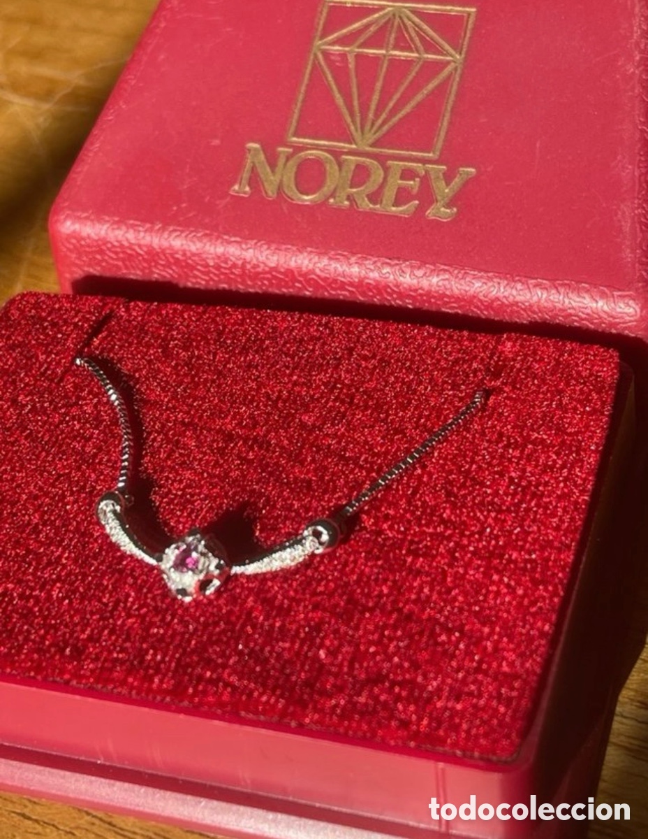 Gioielleria: Collar Plata 925 Norey Piedra Roja