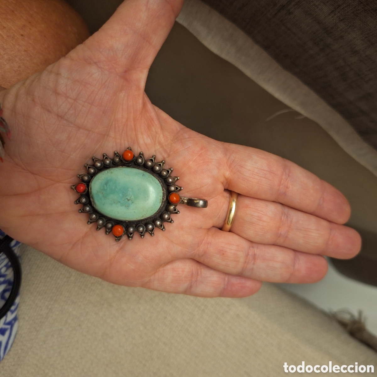Joyeria: Colgante de plata y piedra - Foto 5