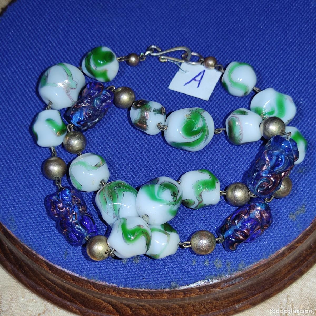 Joyeria: Collar Art Deco de cristal de murano.*A* - Foto 1