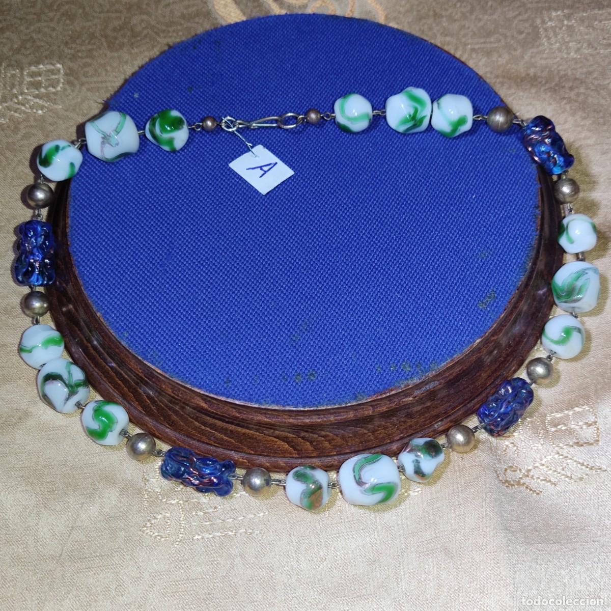 Joyeria: Collar Art Deco de cristal de murano.*A* - Foto 2