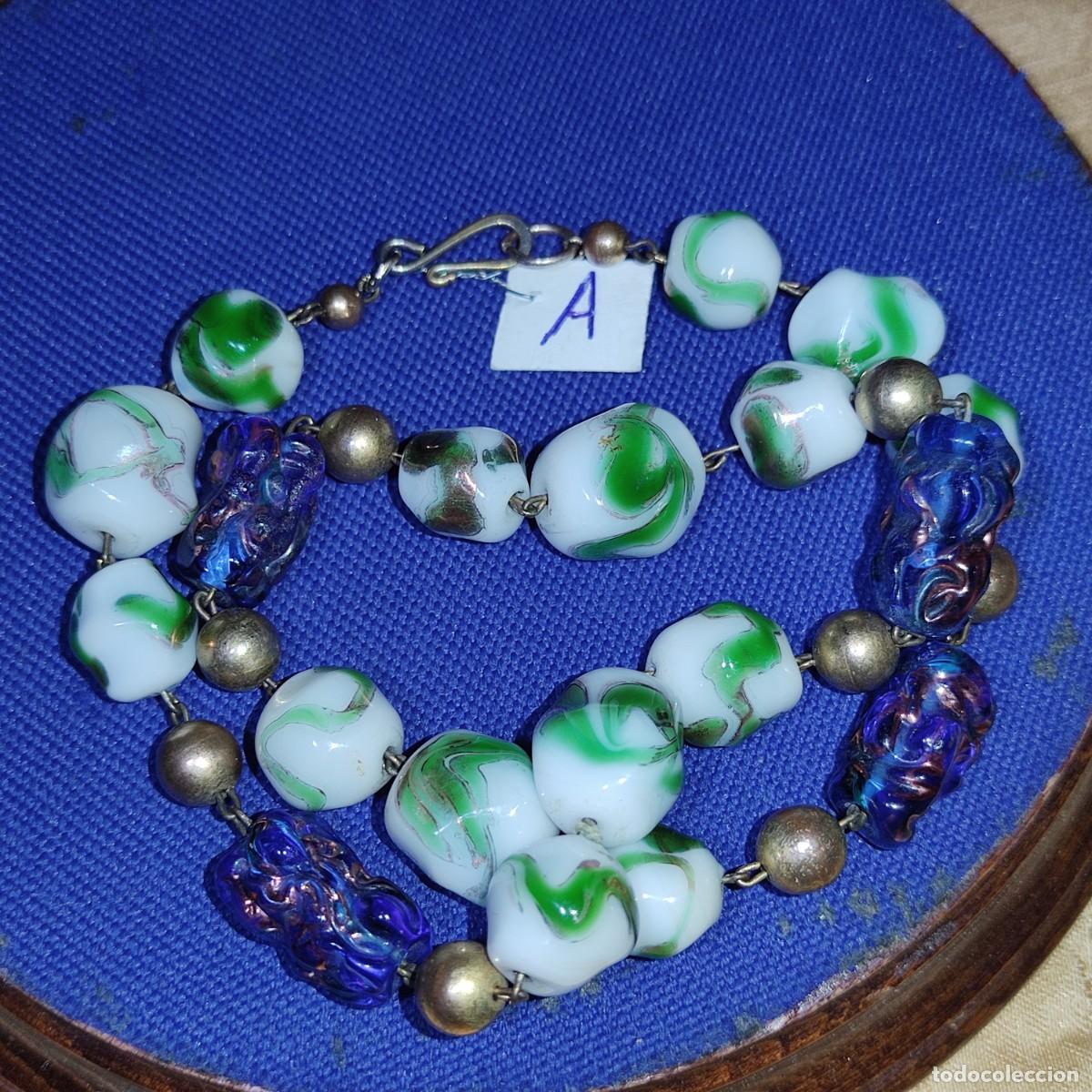 Joyeria: Collar Art Deco de cristal de murano.*A* - Foto 6