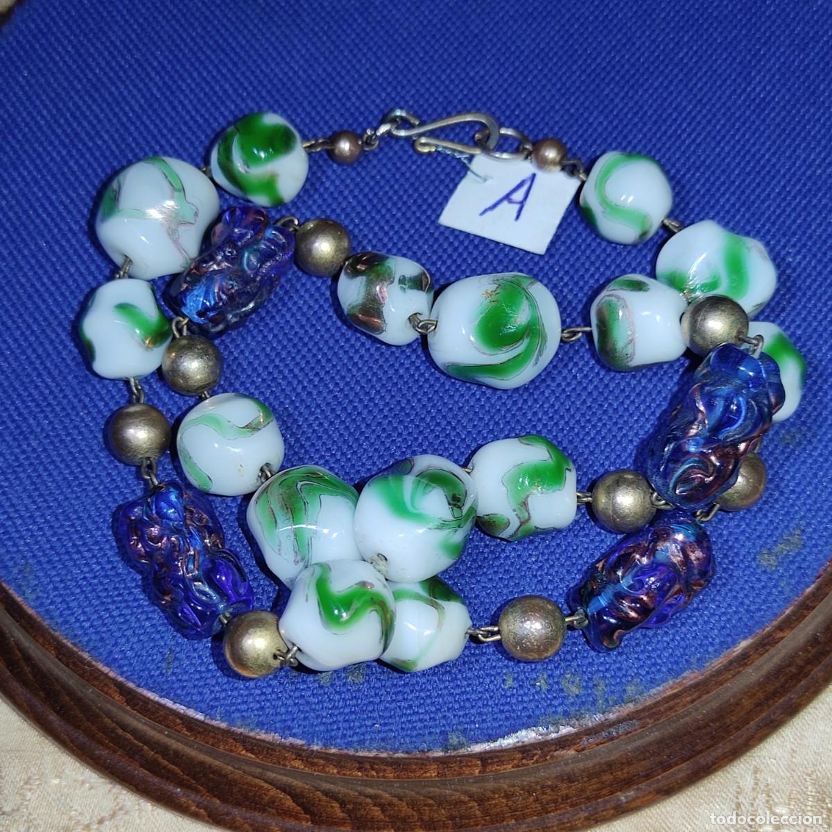Joyeria: Collar Art Deco de cristal de murano.*A* - Foto 8