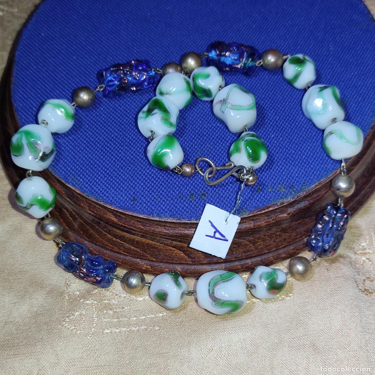 Joyeria: Collar Art Deco de cristal de murano.*A* - Foto 13